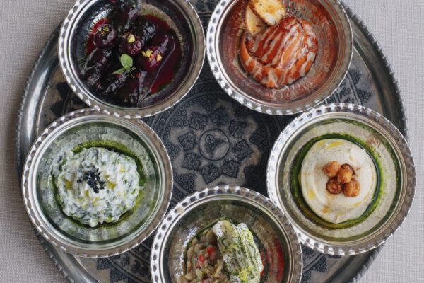 Shyra Restaurant five-piece meze selection, a Turkish cuisine beyond kebabs
